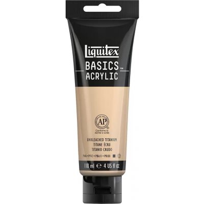Liquitex Basics umělecká barva akrylová nebělená titanová 118 ml – Hledejceny.cz