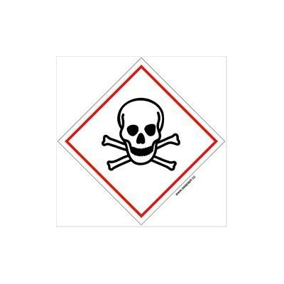 GHS 06 TOXICKÉ, Samolepka 105x105 mm – Sleviste.cz