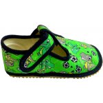 Beda Barefoot papučky Green Dinoball – Sleviste.cz