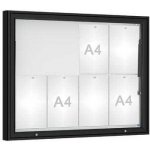 PROCITY Venkovní vitrína model 1000 8 x A4, plexi, černá | Zboží Auto