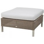 Cane-line Podnožka Connect, čtvercová 72x72x30 cm, rám kov, výplet umělý ratan taupe, bez sedáku – Hledejceny.cz