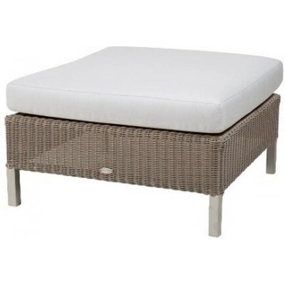 Cane-line Podnožka Connect, čtvercová 72x72x30 cm, rám kov, výplet umělý ratan taupe, bez sedáku – Hledejceny.cz