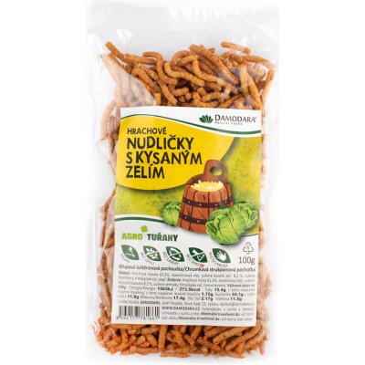 Damodara hrachové nudličky s kysaným zelím 100 g – Zboží Mobilmania