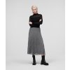 Dámská sukně Karl Lagerfeld Sequin Pleated Skirt šedá