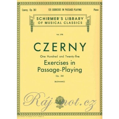 CZERNY, Op.261 125 Exercises in Passage-Playing 125 pasážových cvičení klavír – Zboží Mobilmania