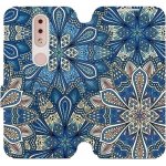 Pouzdro Mobiwear parádní flip Nokia 4.2 - V108P Modré mandala květy – Hledejceny.cz