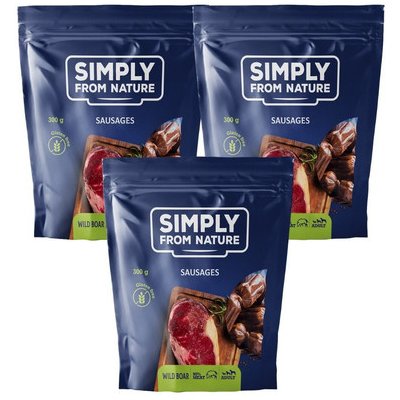 SIMPLY FROM NATURE Kančí klobásky 3 x 300 g