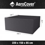 Aerocover 7968 Ochranný obal na zahradní jídelní set obdélník 220x150x85 cm – Hledejceny.cz