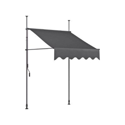 Pleasure Markýza 509166, s upínacími svorkami, šedá, 200 x 120 cm Garden – Sleviste.cz