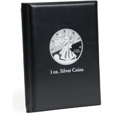 Kapesní album Route na 48 stříbrných mincí do průměru 41 mm černé – Zboží Dáma