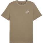 Puma Essentials SMALL NO.1 LOGO TEE pánské triko hnědá – Sleviste.cz