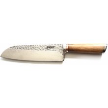 ACEJET HAMMERMAN OLIVE SANTOKU SanMai Damaškový Kuchyňský nůž 18,5cm
