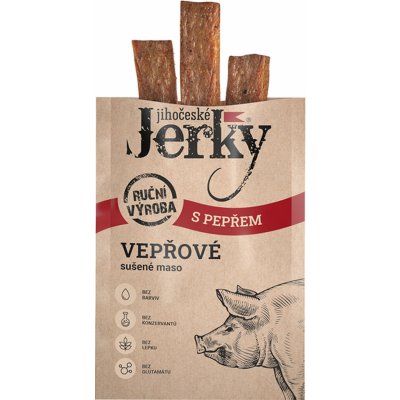 Jihočeské Jerky Vepřové s pepřem 20 g – Zboží Mobilmania