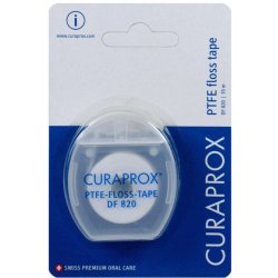 Recenze Curaprox DF 820 zubní páska s Chlorhexidinem 35 m - Heureka.cz