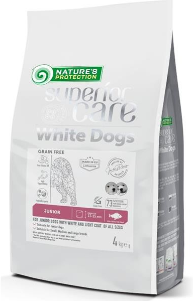 Nature\'s Protection Superior Care White Dogs Junior White Fish 4 kg