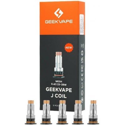 Geekvape J Coil 0,4 ohm 5 ks – Zboží Mobilmania