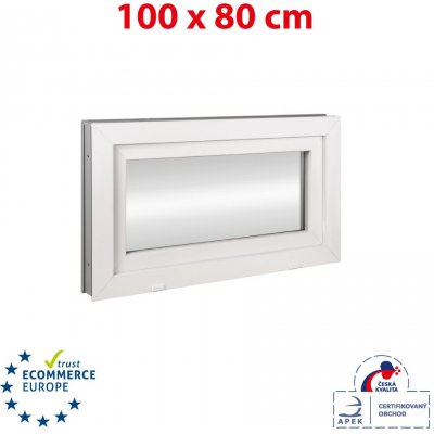 Okna Hned Plastové okno 100x80 cm bílé Sklopné – Sleviste.cz