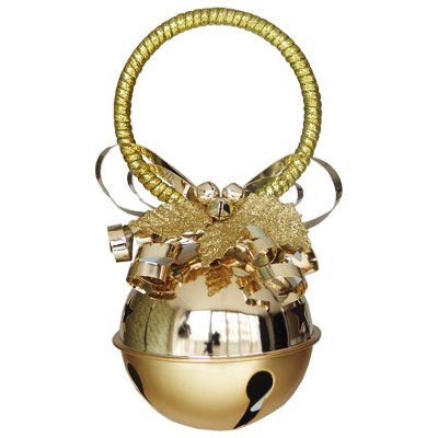 MEADOWLAND LTD Dekorace závěsná Rolnička zlatá 10 cm 1ks – Hledejceny.cz