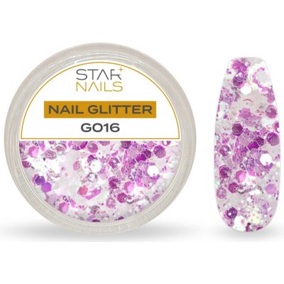 Starnails Nail Art zdobení glitter G016 – Hledejceny.cz