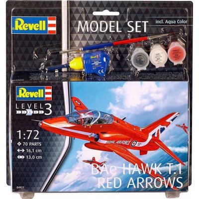 Revell ModelSet Bae Hawk T.1 Arrows 64921 červená 1:72 – Zboží Mobilmania