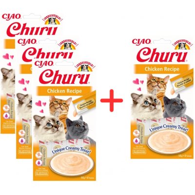 Churu Cat Chicken 4 x 14 g – Zboží Mobilmania