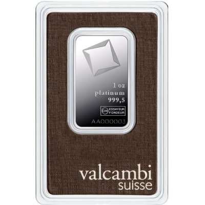 Valcambi Suisse slitek Platinum 1 oz – Sleviste.cz