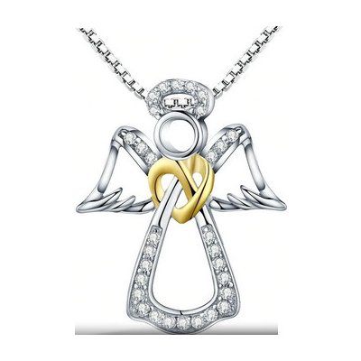 B-Top Sříbrný náhrdelník anděl 64439