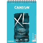 Canson XL Aquarelle Skicák v kroužkové vazbě A4 CP, 300g, 30 listů – Zboží Dáma