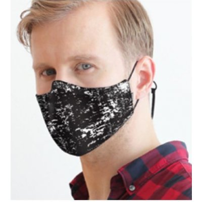 Bloch rouška antibakteriální strečová pro dospělé A005A černobílá – Hledejceny.cz