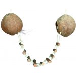 Trixie Kokosové domky spojené žebříkem pro křečky 2 x 13 x 100 cm – Sleviste.cz