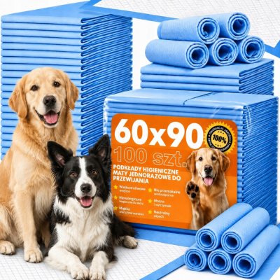 Purlov 21603 Tréninkové absorpční podložky pro psy 60 x 90 cm 100 ks – Sleviste.cz