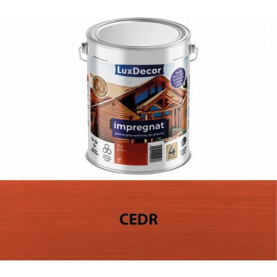 LuxDecor ochranná impregnace 4,5 l cedr – Zbozi.Blesk.cz