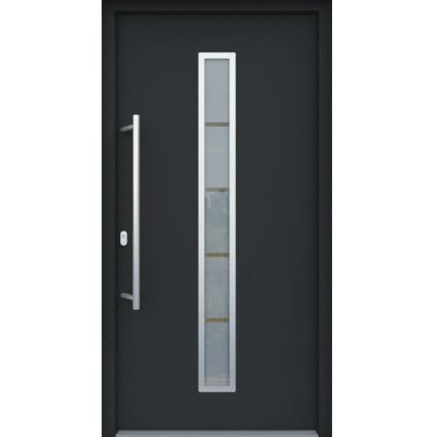 ARON vchodové dveře 3161-2 antracit 100 x 200 cm L – Hledejceny.cz