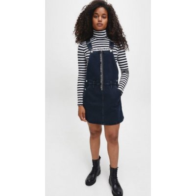 Calvin Klein dámské džínové šaty Dungaree dress zip – Hledejceny.cz