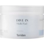 Torriden Dive-In Low Molecule Hyaluronic Acid Multi Pad hydratační pleťové tampony 80 ks – Zboží Dáma