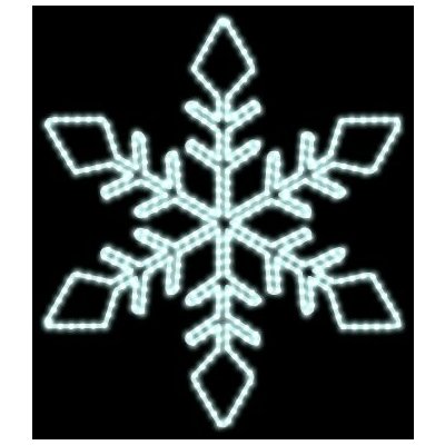 DECOLED, D107S1 DecoLED LED světelná vločka pr. 80 cm, ledově bílá D107S1 – Hledejceny.cz