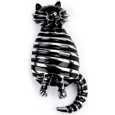 Brož s pruhovanou kočkou – Zboží Mobilmania