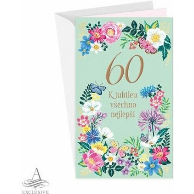 ARGUS Přání k 60.narozeninám 15-6599c60 – Zboží Dáma