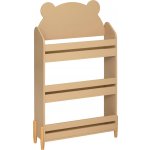 Atmosphera for kids Dětská knihovnička Fjella, 61,5x18,5x100 cm, medvěd – Zboží Dáma