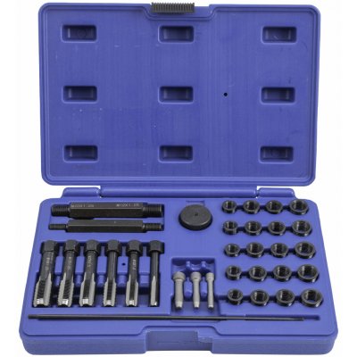 Quatros QS14140 Sada na opravu závitů žhavicích svíček M8x1, M10x1, M10x1.25, M12x1.25, 33 kusů - – Hledejceny.cz