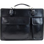 Diva Moderní pánská aktovka z pravé italské kůže černá – Zboží Mobilmania