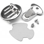 Pro Háčkování Zapínání na kabelku oválné nikl, 2 sady – Zboží Mobilmania