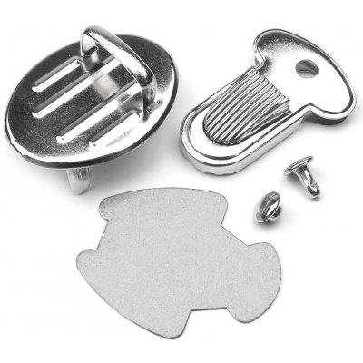 Pro Háčkování Zapínání na kabelku oválné nikl, 2 sady – Zboží Mobilmania