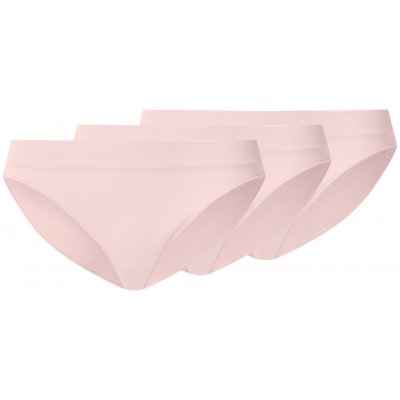 esmara Dámské bezešvé vroubkované kalhotky 3 kusy světle růžová – Sleviste.cz