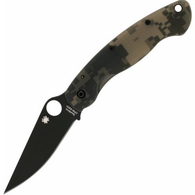 Spyderco Military Model Camo G-10 Blade PlainEdge C36GPCMOBK – Zboží Mobilmania