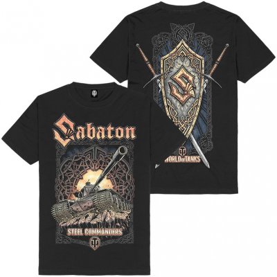 Sabaton tričko Steel Commanders BP black – Zboží Dáma