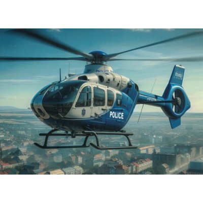 Pohlednice Policie vrtulník – Zboží Dáma