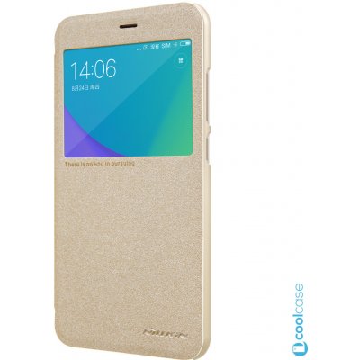 Nillkin Sparkle S-View Pouzdro Xiaomi Redmi Note 5A Prime Zlaté – Zbozi.Blesk.cz