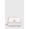 Kabelka Tory Burch kožená kabelka Kira Diamond Quilt Small bílá 154706.100