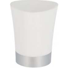 TENDANCE Koupelnový pohár Cuesta bílá/s chromovými prvky 250 ml